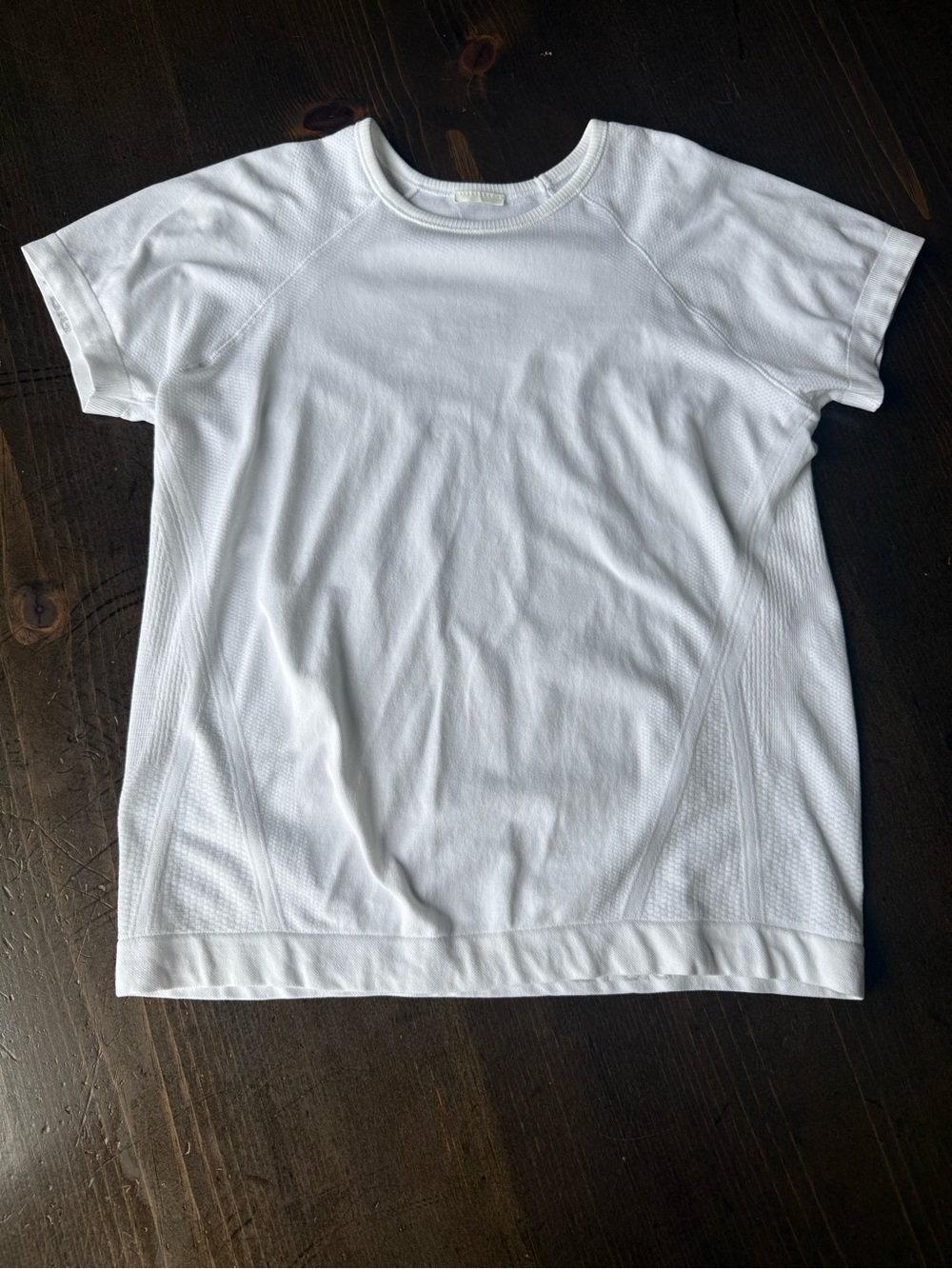 Athleta Girls White Short Sleeve Top, large